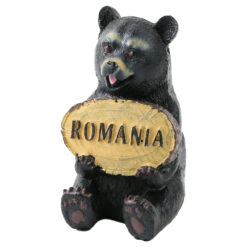 Figurina urs din rasina cu placuta "Romania" 8.5 cm - imagine 3