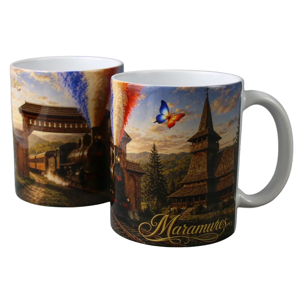 Cana din ceramica Maramures 330 ml, Romania
