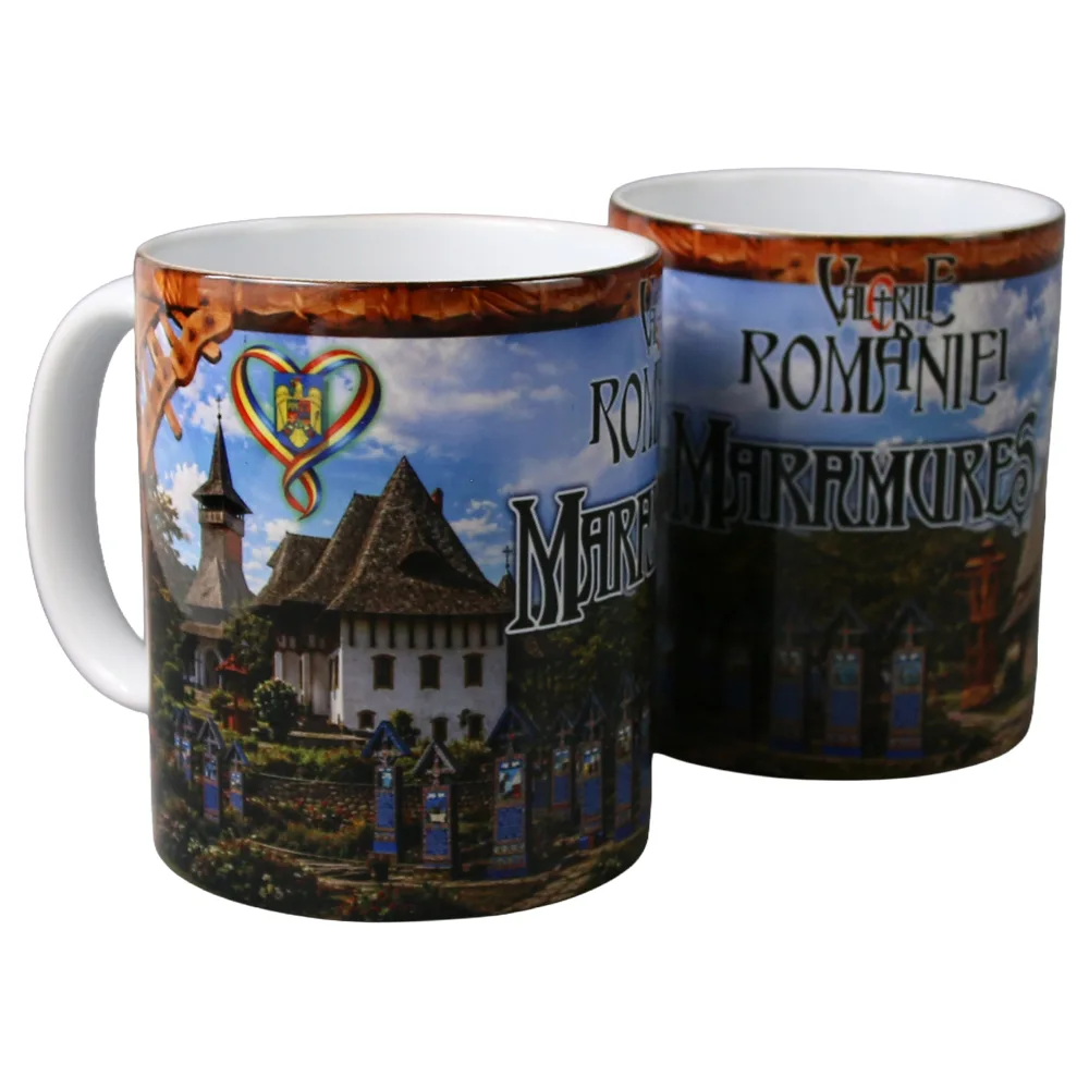 Cana din ceramica Maramures 330 ml, Valorile Romaniei - imagine 2