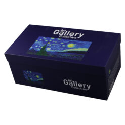 Set ceainic cu infuzor si 2 cesti cu farfurioare "Starry Night" de V. van Gogh. 270 / 900 ml - imagine 3