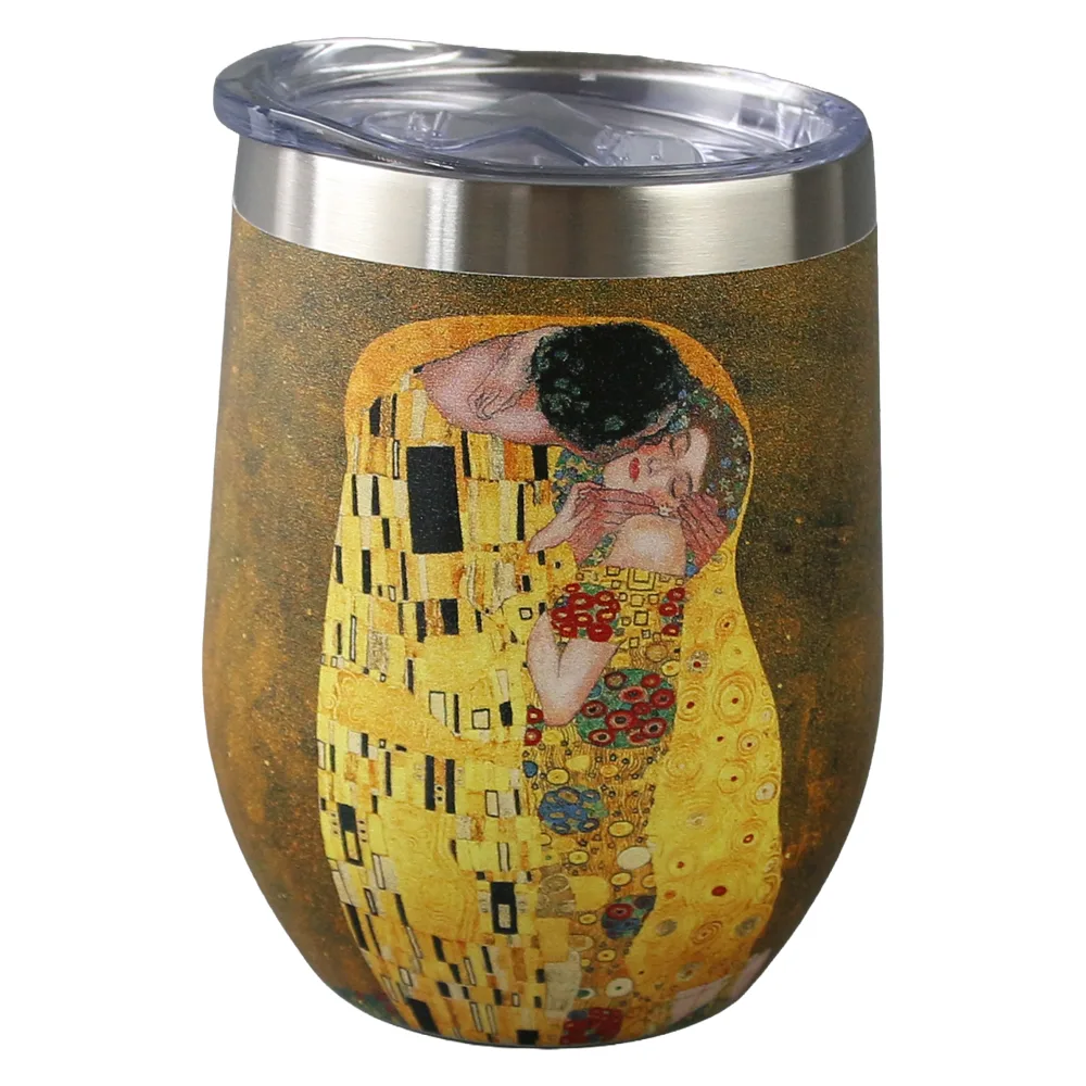 Cana termos 330 ml "The Kiss" de Gustav Klimt, in cutie decorativa
