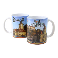 Cana din ceramica Brasov 330 ml, Valorile Romaniei
