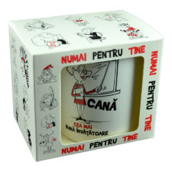 Cana ceramica 300 ml "Cea mai buna invatatoare", in cutie decorativa - Funny Mug
