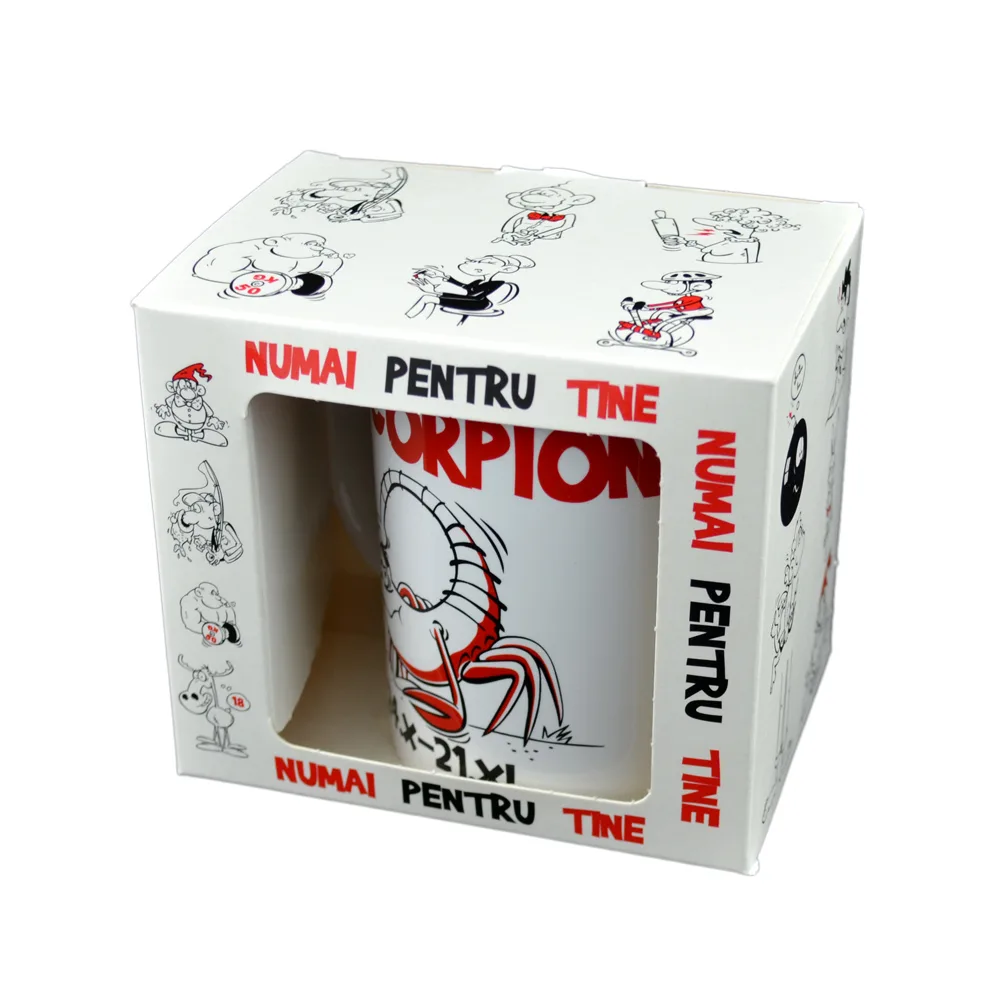 Cana ceramica 300 ml Zodiac "Scorpion", in cutie decorativa
