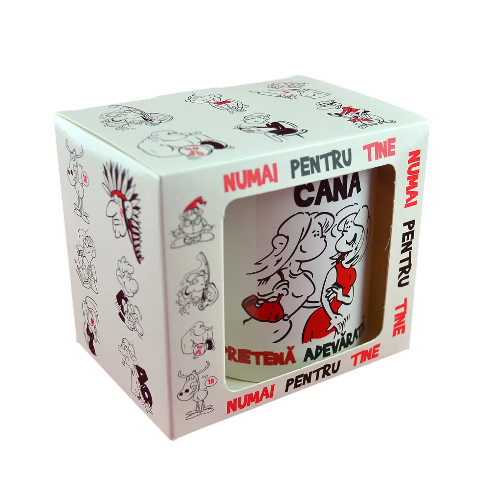 Cana ceramica 300 ml "Prietena adeverata" - Funny Mug