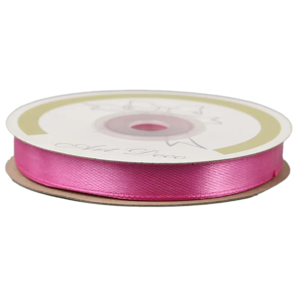 Rola panglica satin Pink 10 mm x 25 m, Art Deco