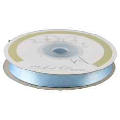 Rola panglica satin Albastru deschis 10 mm x 25 m, Art Deco