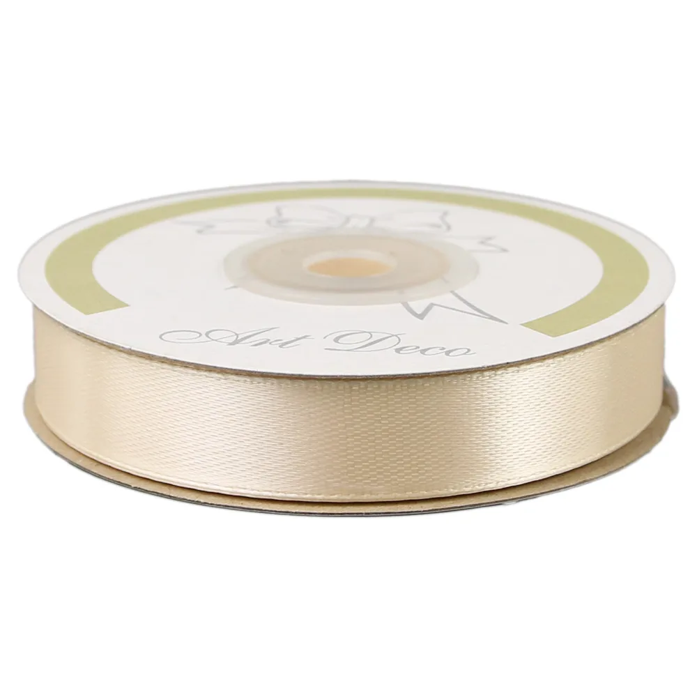 Rola panglica satin Crem 15 mm x 25 m, Art Deco