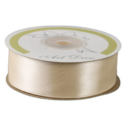 Rola panglica satin Crem 25 mm x 25 m Art Deco