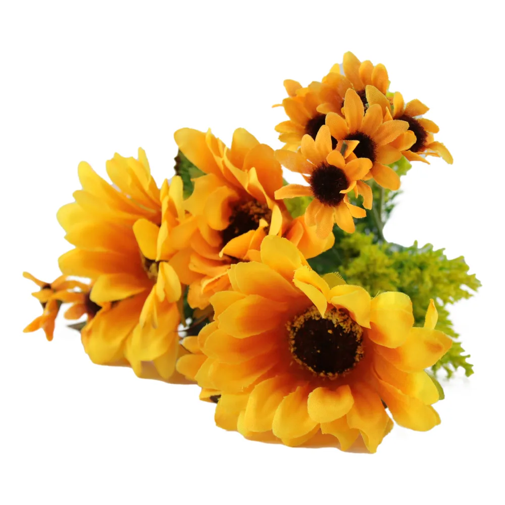 Buchet artificial cu floareaa-soarelui 7 fire 30 CM