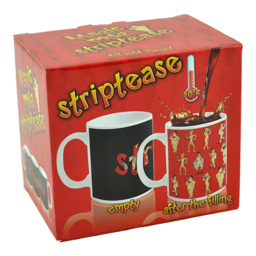 Cana termosensibila Striptease men 300 ml, in cutie decorativa