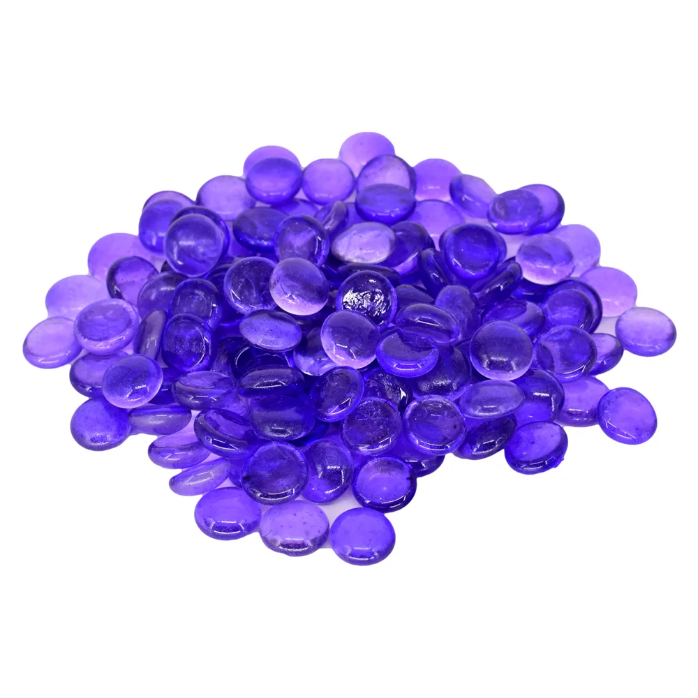 Pietre de sticla decorative Mov - 500 gr