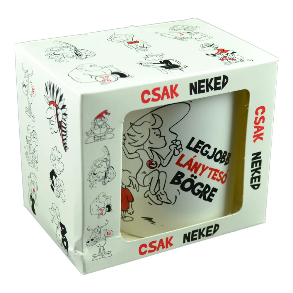 Cana ceramica 300 ml "Legjobb leanyteso bogre", in cutie decorativa - Funny Mug