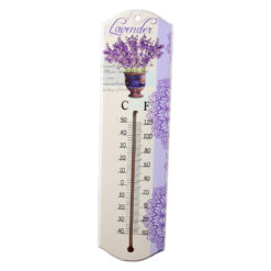 Termometru din lemn cu design Lavanda 7 x 26.5 cm - imagine 5