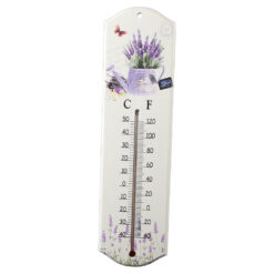 Termometru din lemn cu design Lavanda 7 x 26.5 cm - imagine 6