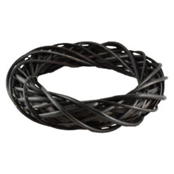 Coronita pentru decor din rachita 30 CM - Maro negricios