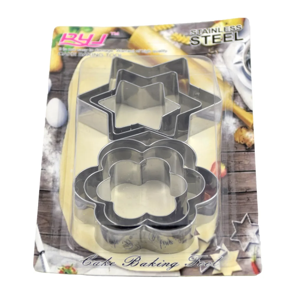 Set forme realizate din inox pentru prajituri - 6 buc.