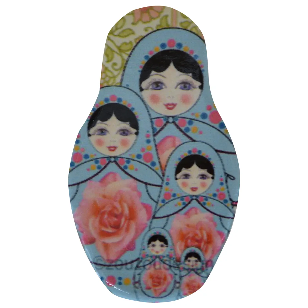 Magnet de frigider din ceramica 5x9 CM - Matrioska - imagine 3