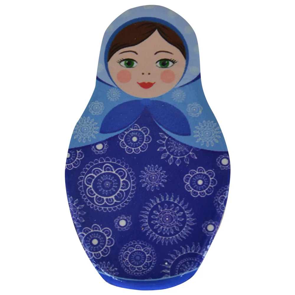 Magnet de frigider din ceramica 5x9 CM - Matrioska - imagine 4