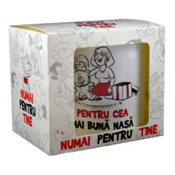 Alternative view of Cana ceramica 300 ml, "Cea mai buna nasa", in cutie decorativa - Funny Mug