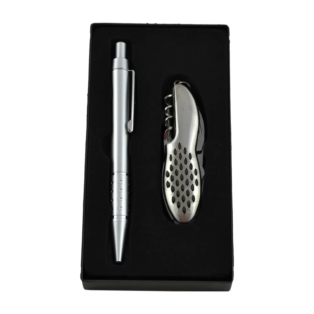 Set cadou barbati - Pix si Briceag multifunctional