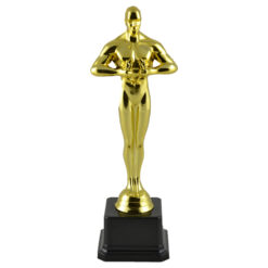 Trofeu Statueta auriu din material plastic 25 CM
