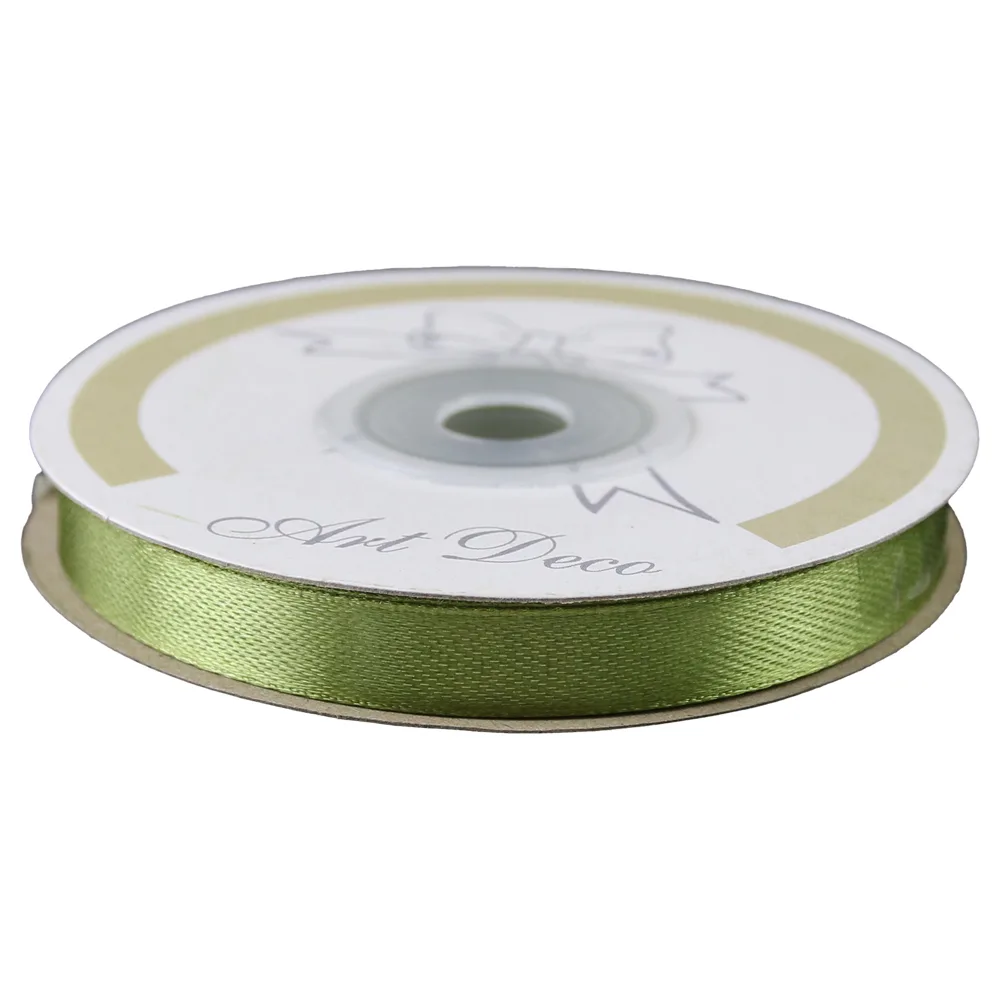 Rola panglica satin Verde deschis 10 mm x 25 m, Art Deco