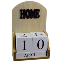 Calendar perpetuu din lemn 14x22 CM - Design Home