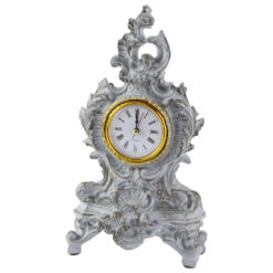 Ceas de masa din rasina Elegant 14x28 - Antic White