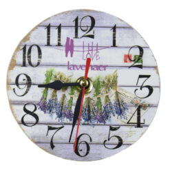 Ceas din lemn 12 CM - Love Lavender
