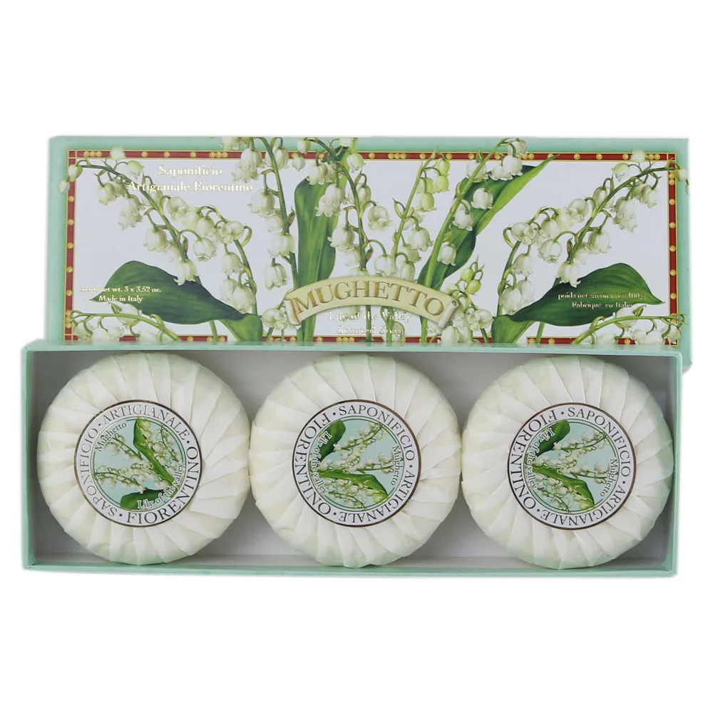 Set sapun Lacramioara Mughetto 3x100 gr, Saponificio Artigianale Fiorentino