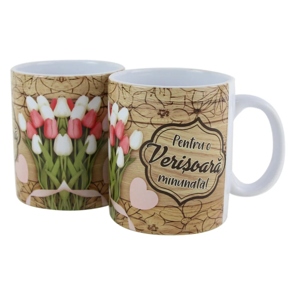 Cana ceramica "Pentru o Verisoara minunata!" 330 ml