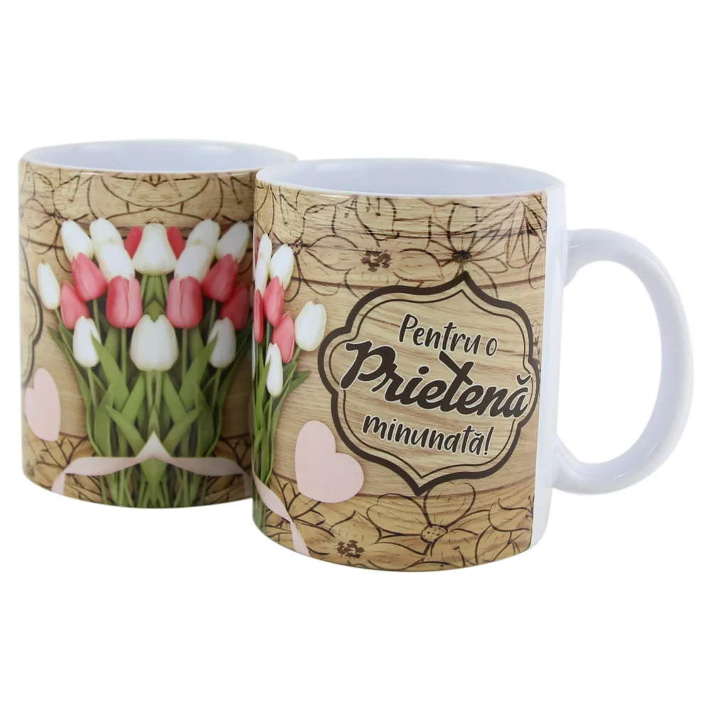 Cana ceramica "Pentru o Prietena minunata!" 330 ml
