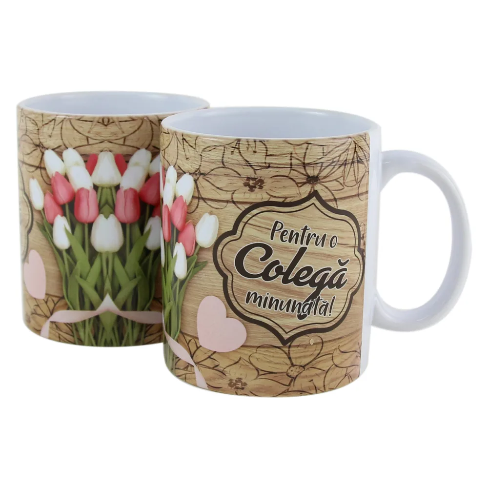 Cana ceramica "Pentru o Colega minunata!" 330 ml