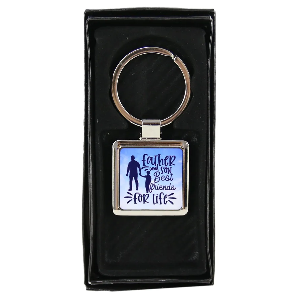 Breloc personalizat "Father and Son", metalic