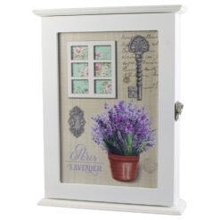 Cutie pentru chei din lemn 22x29 CM, Paris Lavender