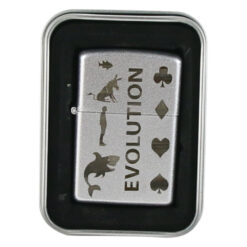 Bricheta metalica "Evolution", 3.5x5.5 CM, Argintiu