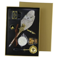 Set de Caligrafie cu Pana, stil Vintage, Owl - 7 piese - imagine 4