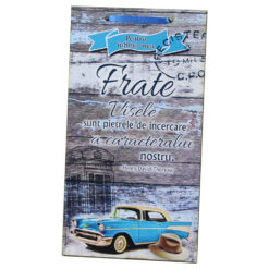 Tablou lemn personalizat "Pentru iubitul meu Frate..." 15x27 CM