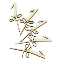 Set 5 cifre craft 1 din lemn 9 CM