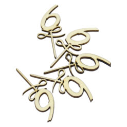 Set 5 cifre craft 6 din lemn 9 CM