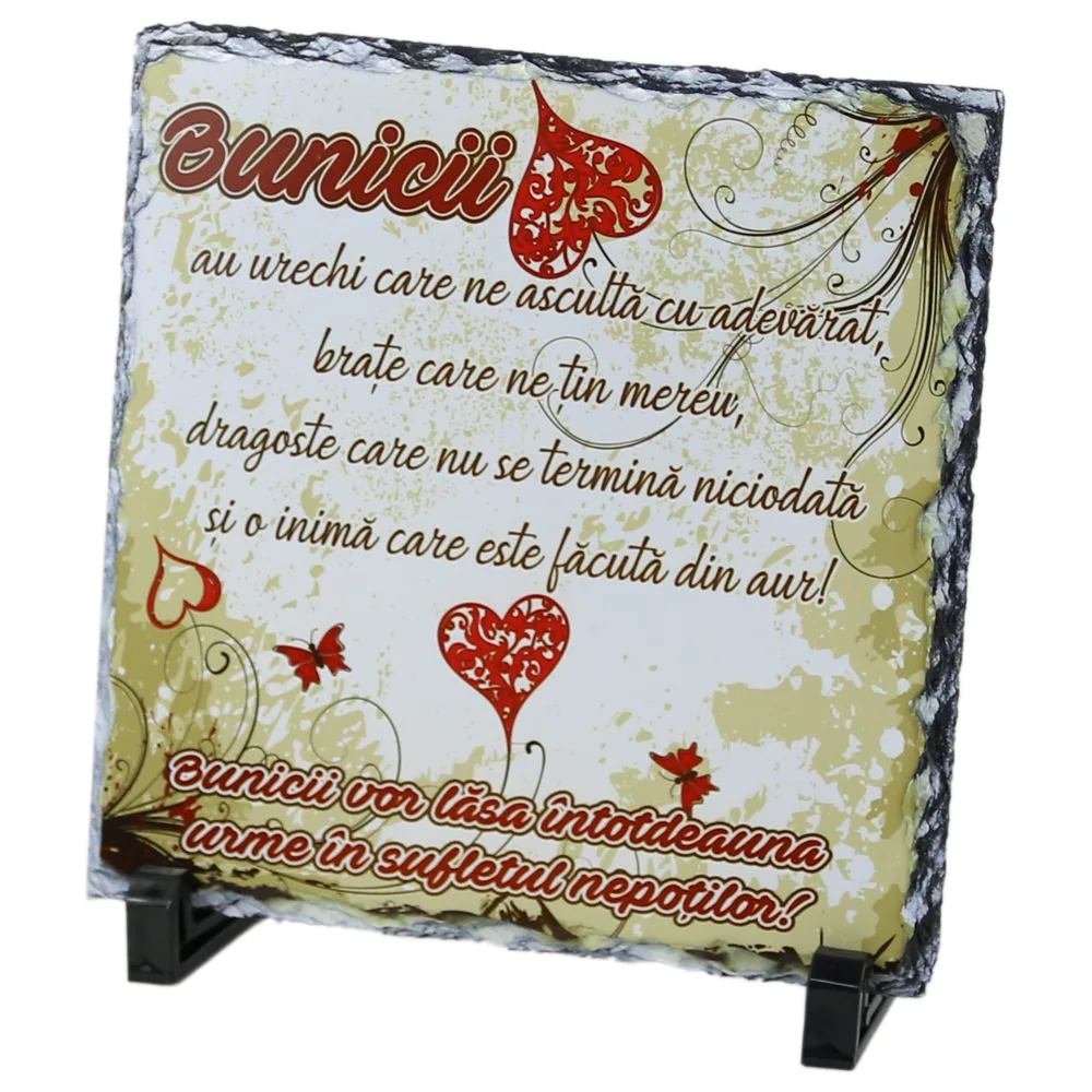 Placa ardezie "Pentru cei mai bun Bunici!" 19?19 CM