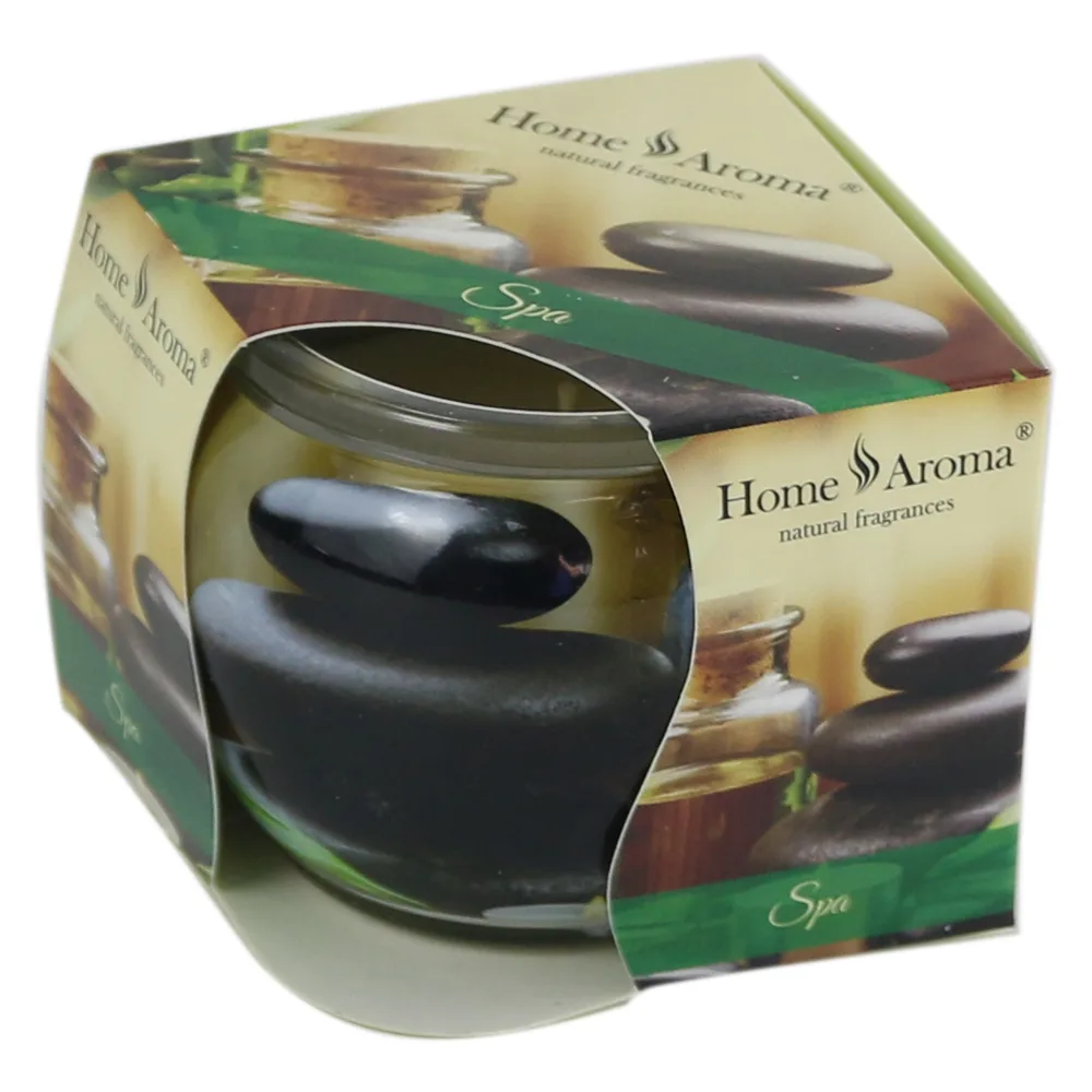 Lumanare parfumata in pahar Spa, Home Aroma 220 gr