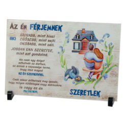 Placa decorativa "Az en Ferjemnek, Szeretlek" 30x20 CM