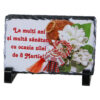 Placa ardezie "La multi ani! 8 Martie", 14x9 CM