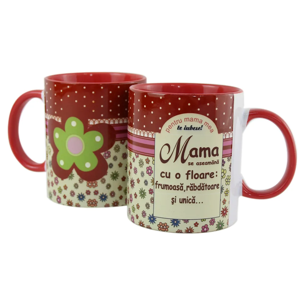 Cana ceramica "Pentru Mama mea, te iubesc", 330 ml