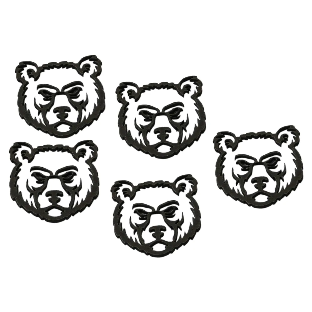 Set 5 decor craft Urs din lemn 3 CM