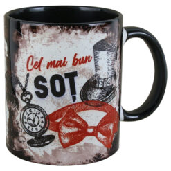 Cana ceramica "Cel mai bun Sot", 330 ml, Negru