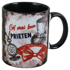 Cana ceramica "Cel mai bun Prieten", 330 ml, Negru