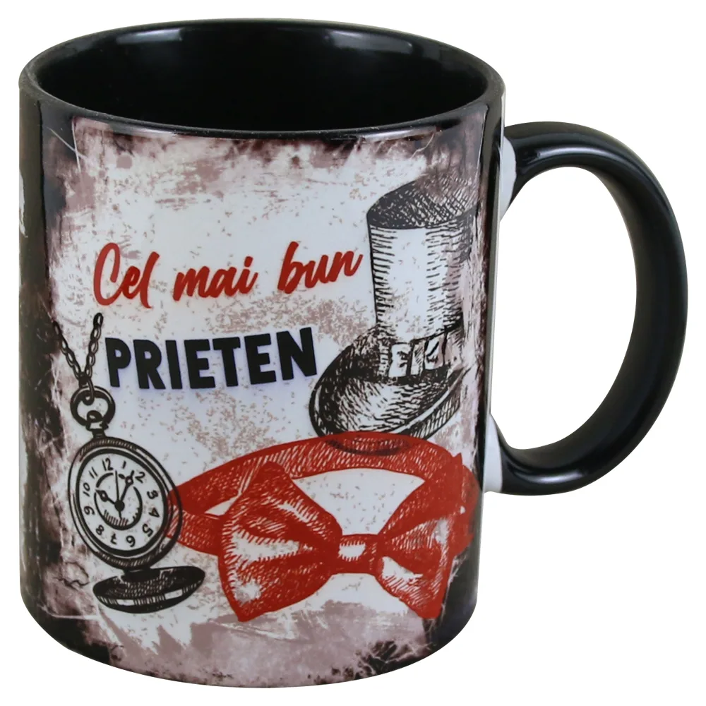 Cana ceramica "Cel mai bun Prieten", 330 ml, Negru